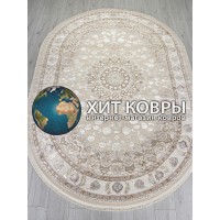 Турецкий ковер Zarina 050 Бежевый овал